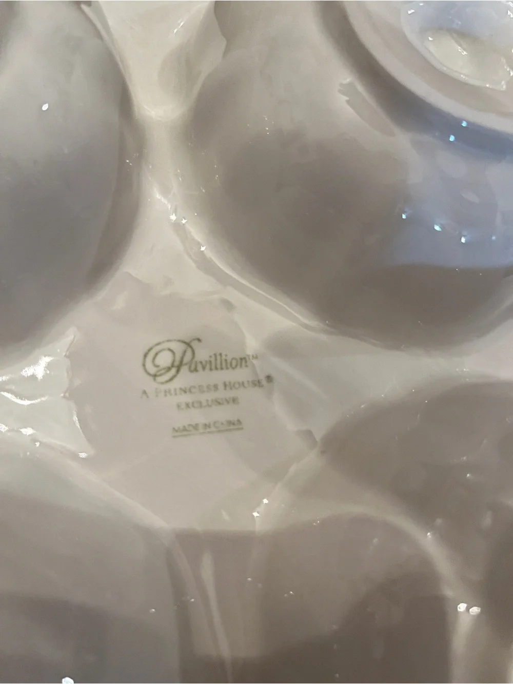 Princess House Pavilion White Mini Fluted‎ Cake Pan